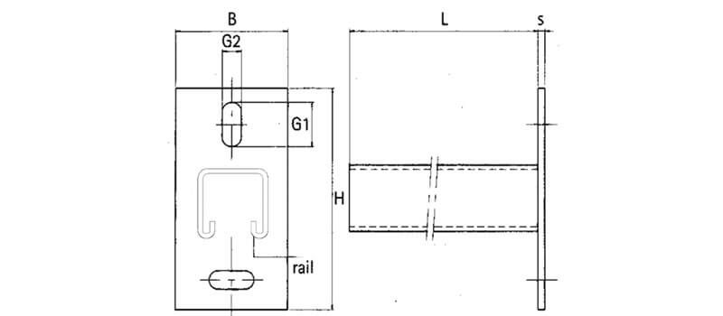 Cantilever arms (from strut rail) Type 710